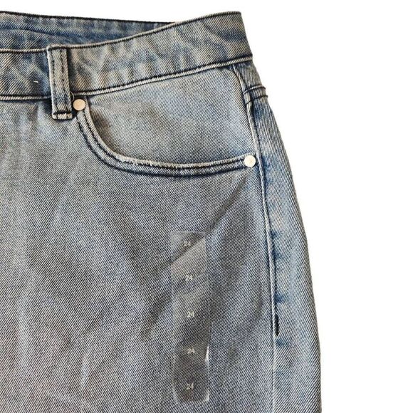 Lane Bryant Ombre Fringe Denim Jean Shorts Plus Size 24 - Picture 4 of 5